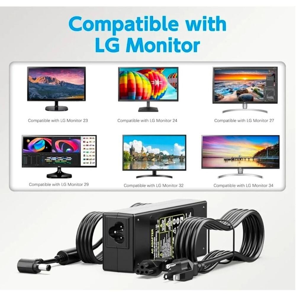Power Supply for LG LED LCD Monitors ADS-40FSG-19 19V 2.1A 40W AC Adapter